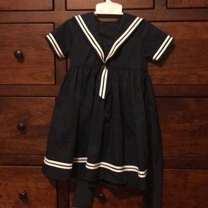 Feltman Bros girl sailer black dress 4T